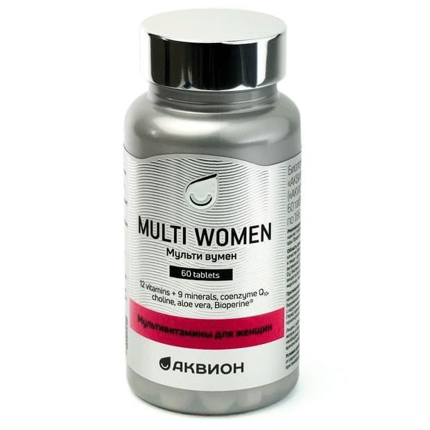 АКВИОН Мультивитамины для женщин 3d