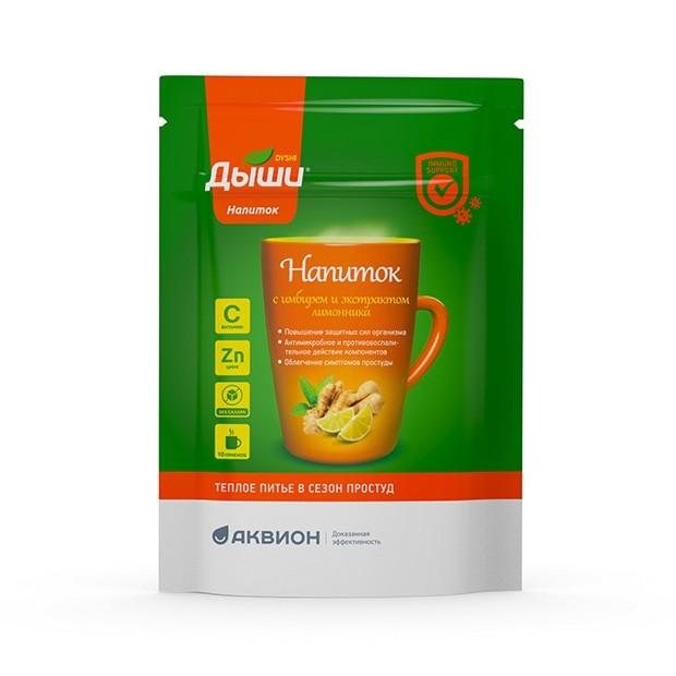 Дыши напиток с имбирем и лимонником